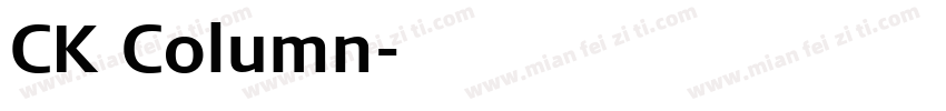 CK Column字体转换